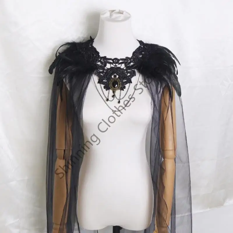 

M68A Перо Шаль платок на плату на плечо