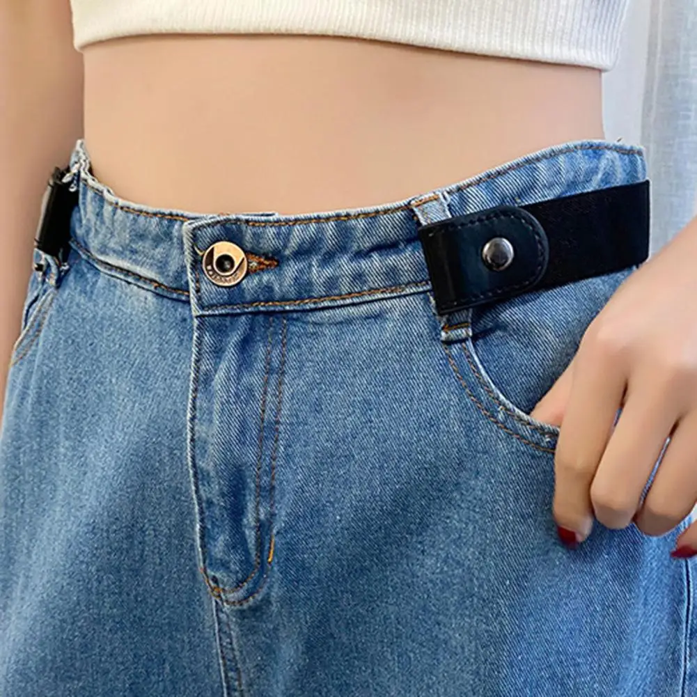 Bequemer elastischer Bund verstellbarer elastischer Bund mit Knopf für Jeans Lazy Belt Accessoire für Frauen im Komforts til