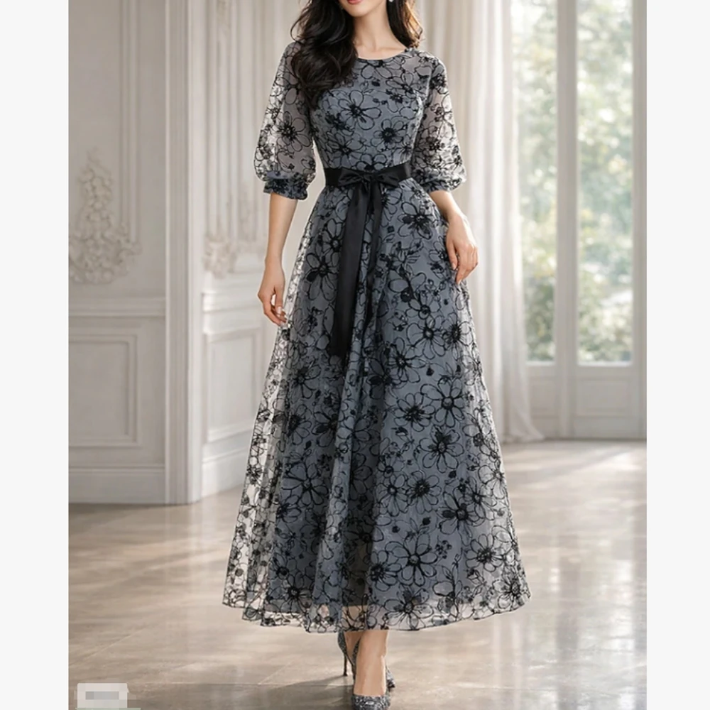 

Customized New In Elegant Mother of the Bride Dresses Half Sleeve Ankle-Length A-Line Wedding Guest Party Groom Dress 2026