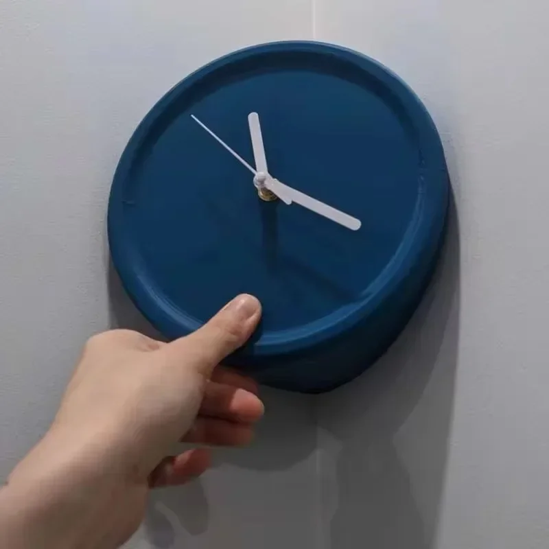Silent Mechanism Wall Clocks Concave Angle Wall Clock Art Modern Living Room Bedroom Clocks Noiseless Design Home Decoration