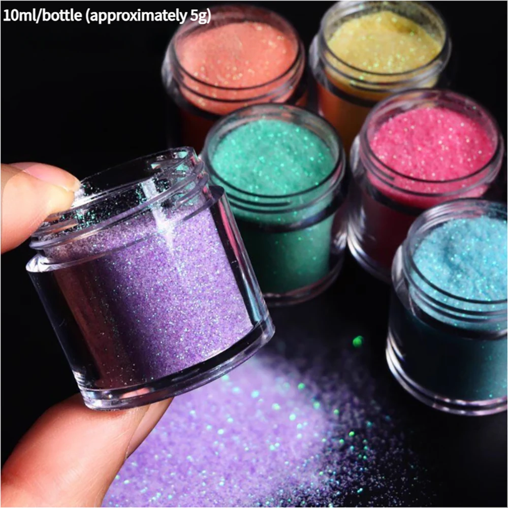 

Iridescent Sugar Powder DIY Epoxy Resin Pigment Shiny Sand Effect Glitter Powder Candy Color Handcrafts For Silicone Mold Filler