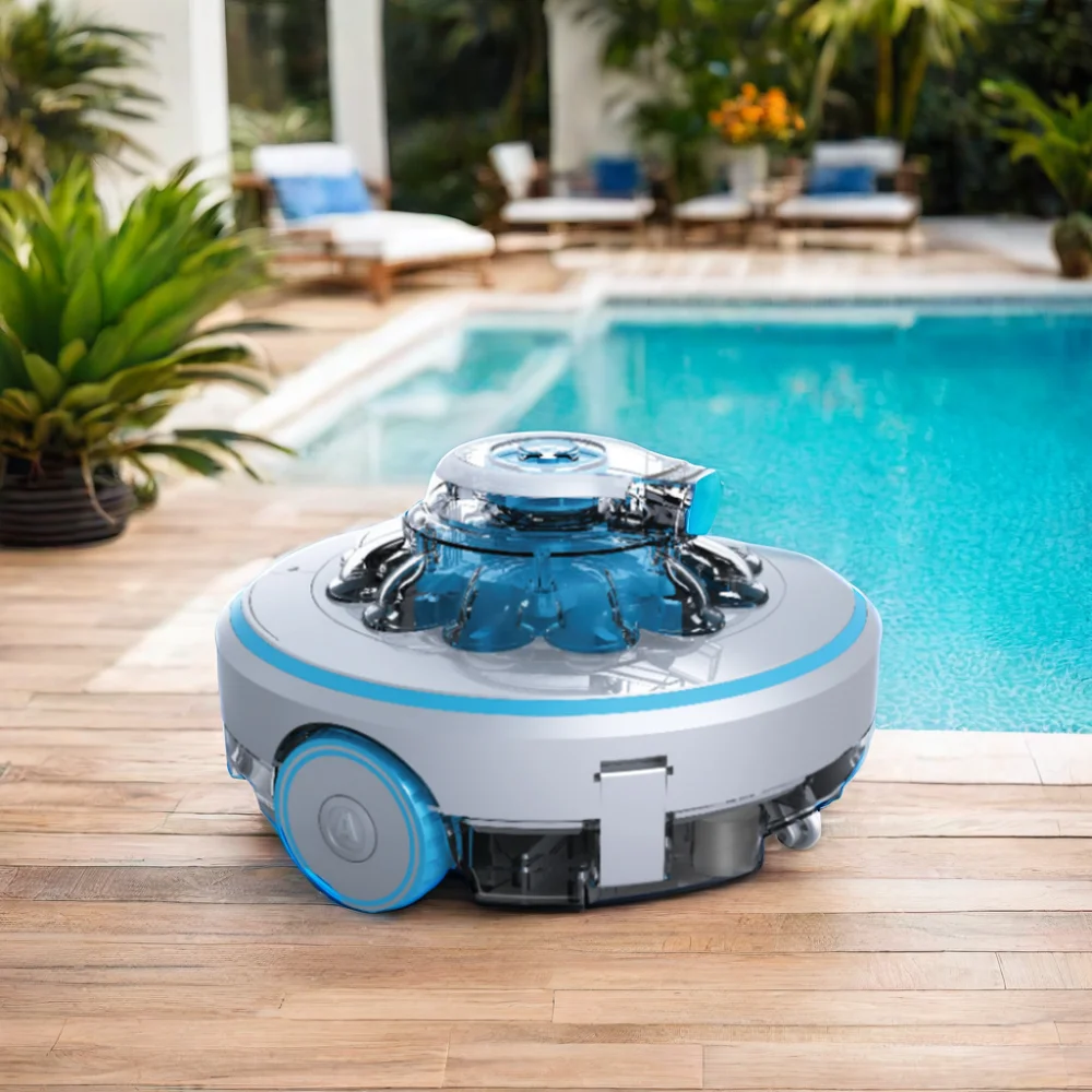 

Aquajack600 Rechargeable Cordless Robotic Vacuum Automatic Cleaner Flexible for Swimming Pool Patented BSCI ETL