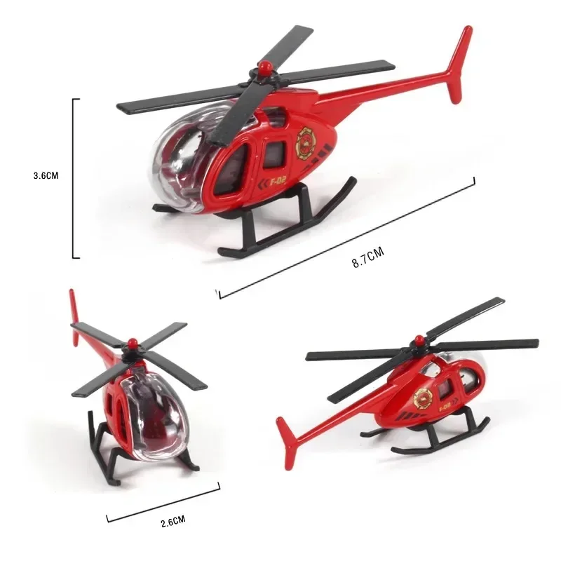 1PCS Children’s Helicopter Toy Alloy Airplane Simulation Model Ornaments Boy Toy Taxiing Simulation Helicopter Christmas Gift