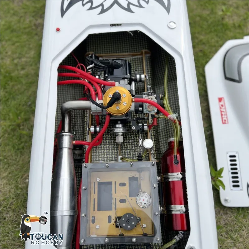 DTRC Toucanhobby G30E Model Wykonany z Kevlaru 30CC Łódź Wyścigowa RC na Benzynę ARTR z Systemem Radiowym