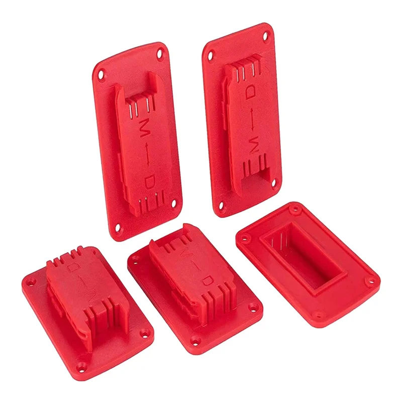 

N04R 10 Packs Tool Holder Mount For M18 Tool,Also Fit For 20V, 12V Drill Holder,Hanger Red
