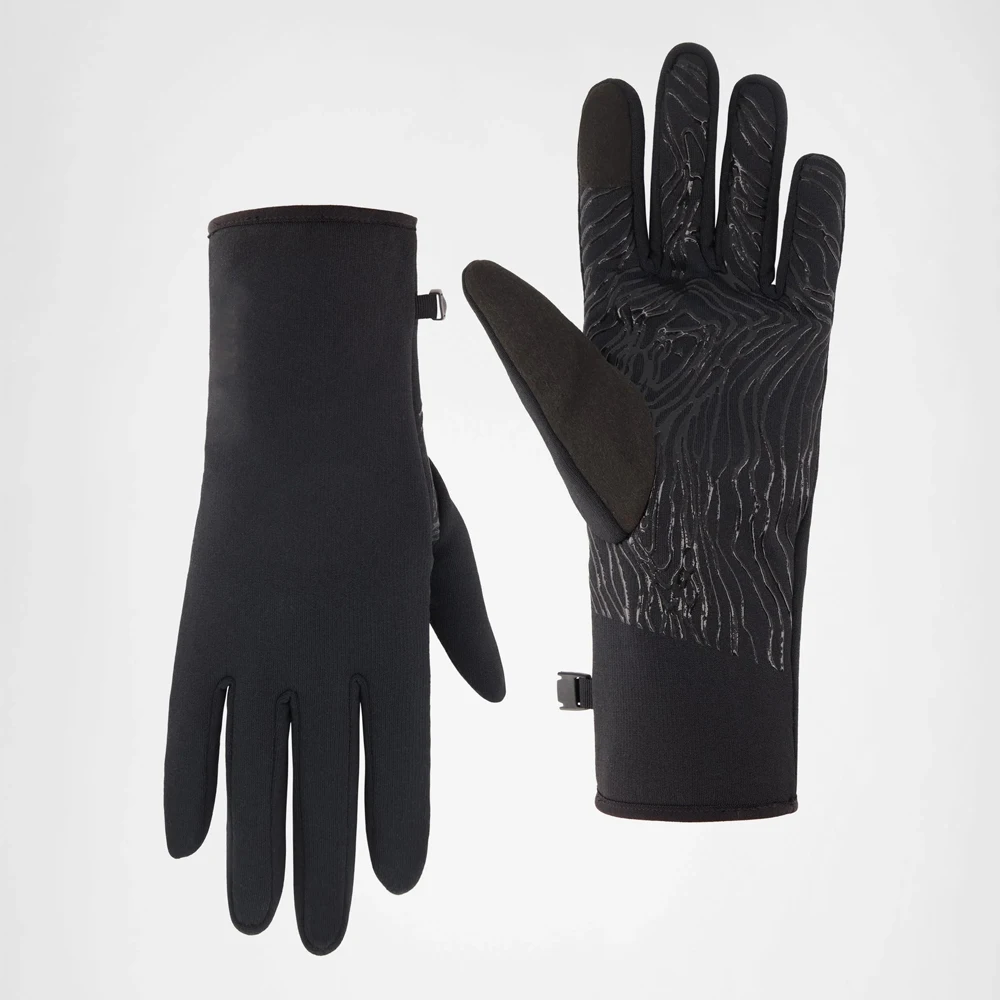 Unisex Custom LOGO Print ODM Breathable Merino Wool Men AMP Fleece Thermal Gloves for Travel Skiing