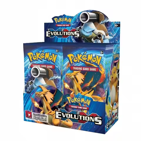 360Pcs Pokemon Card Evolutions Mega Charizard-EX TCG XY Evolutionse Sealed Booster Box English Booster Battle Transaction Card