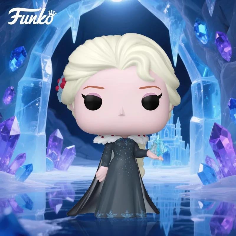 

Genuine Edition FUNKO POP《Disney Frozen Princess Elsa》Anime Action Desktop Decoration Ornament Model Toys Collectible Model