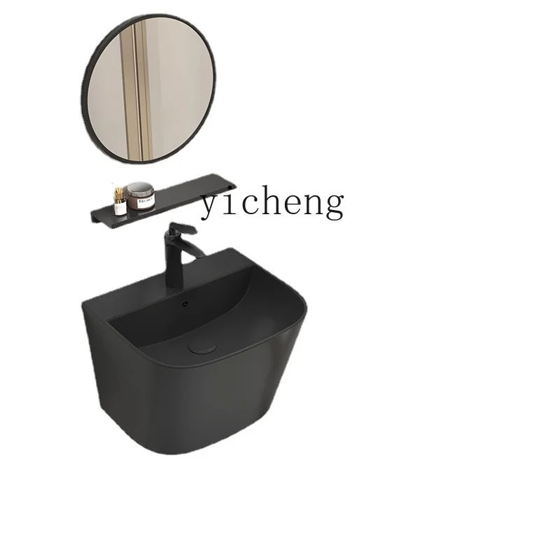 

Zf Wall-Mounted Wash Basin Large Capacity Deep Wall-Mounted Creative Balcony Hanging Wash Basin