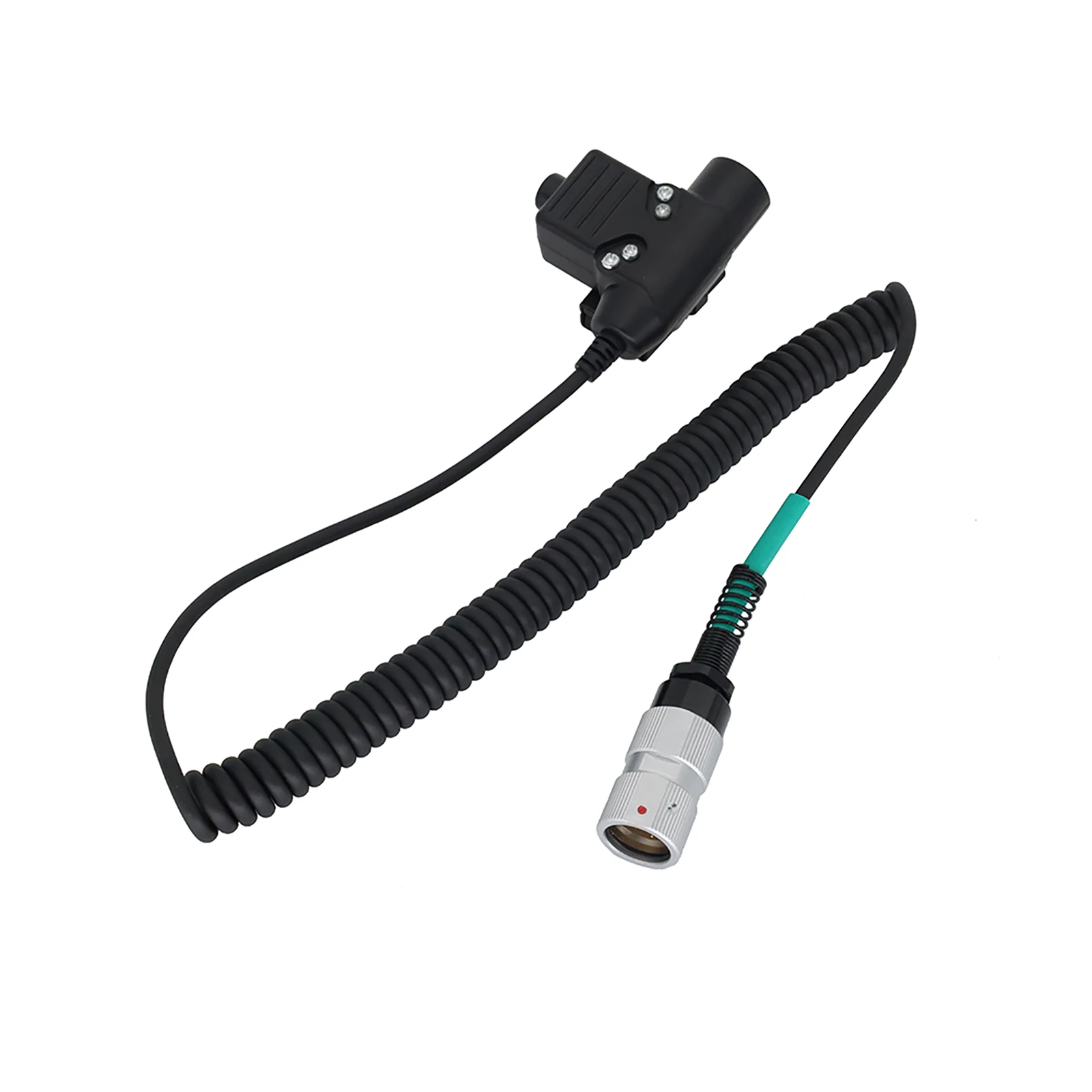 1Pc Tactical Headset Adapter 6Pin U94 PPT Cable Plug Walkie Talkie Headset Adapter For PRC-152 PRC-148 Two Way Radio Accessories