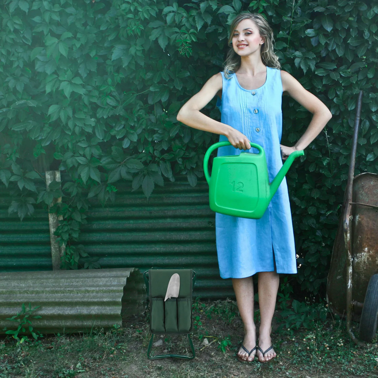 

Сумка-чехол для садовых инструментов из ткани Оксфорд: удобное хранение, сиденье-наколенник, сумка для инструментов