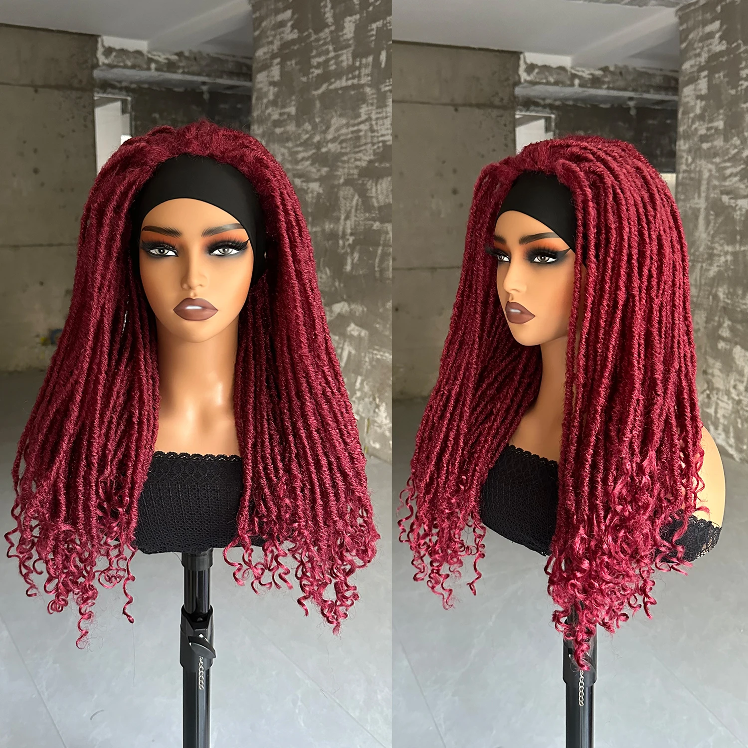 26 Inch Long Ombre Headband Dreadlock Wig, Synthetic