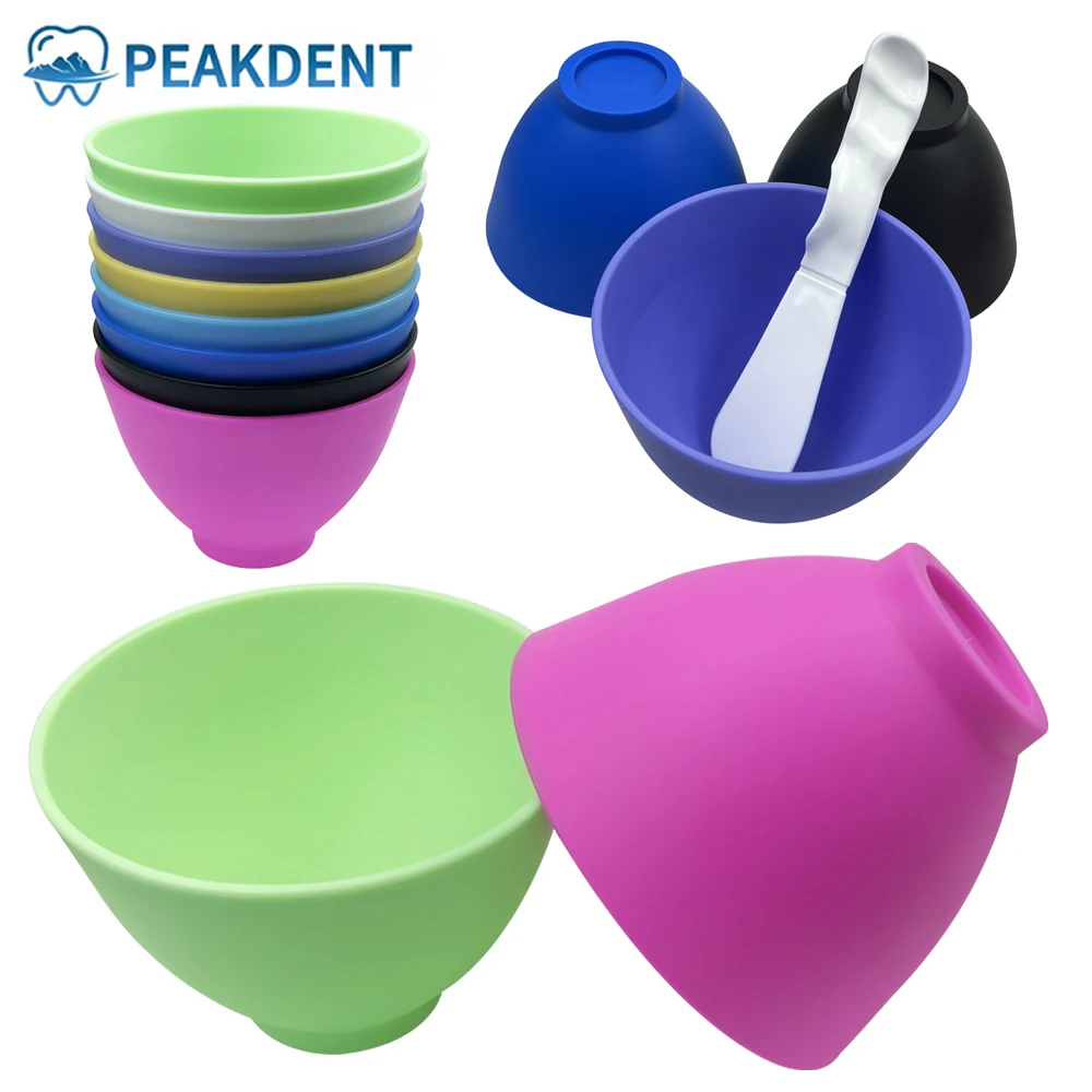 

Silicone Dental Mixing Bowl Flexible Rubber Alginate Plaster Material Soft Rubber Medium Leather Bowls Cup Oral Hygiene Tools