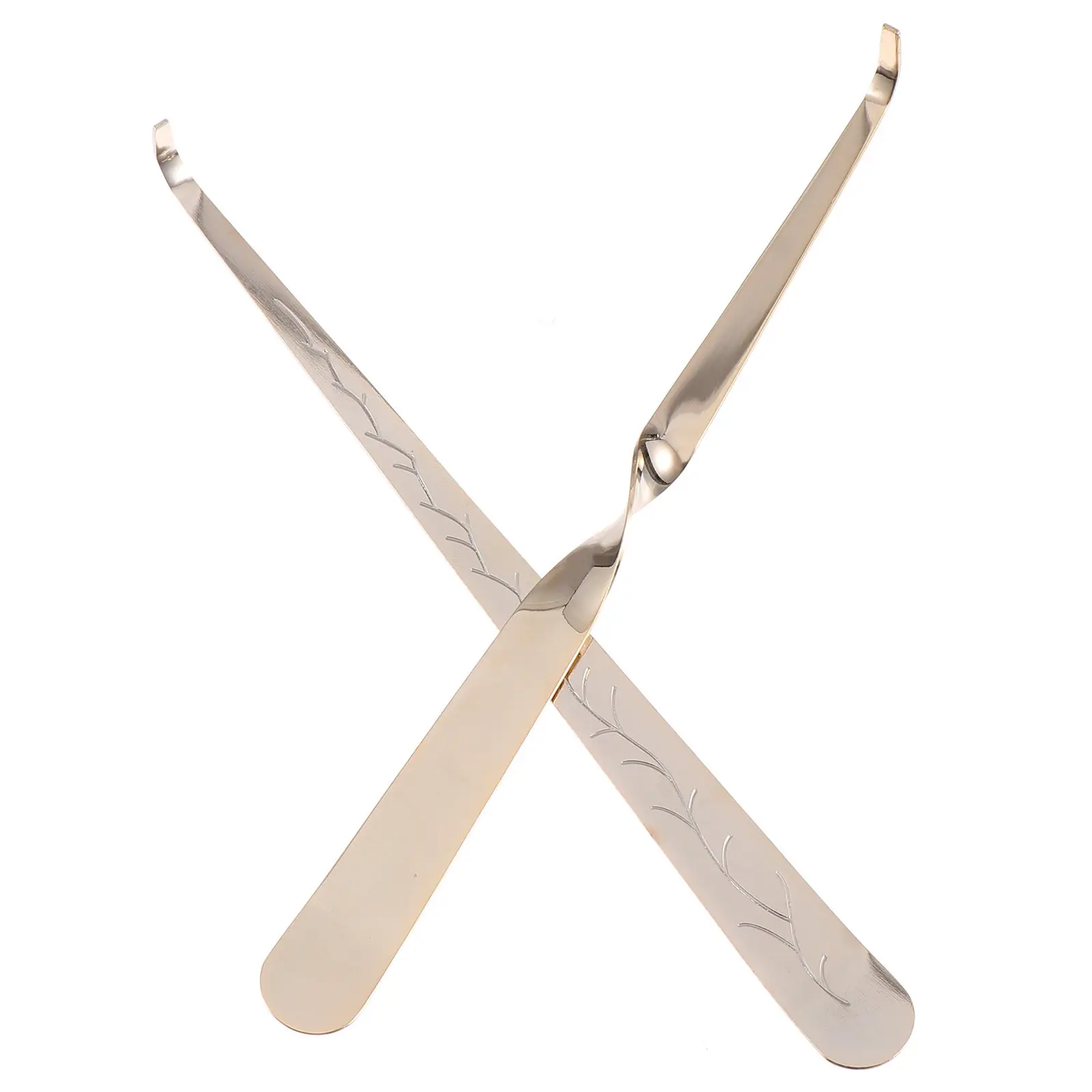 2 piezas de herramientas de acero inoxidable para mechas, para limpieza y extinción de incendios, accesorios para una combustión sin humo, de lujo