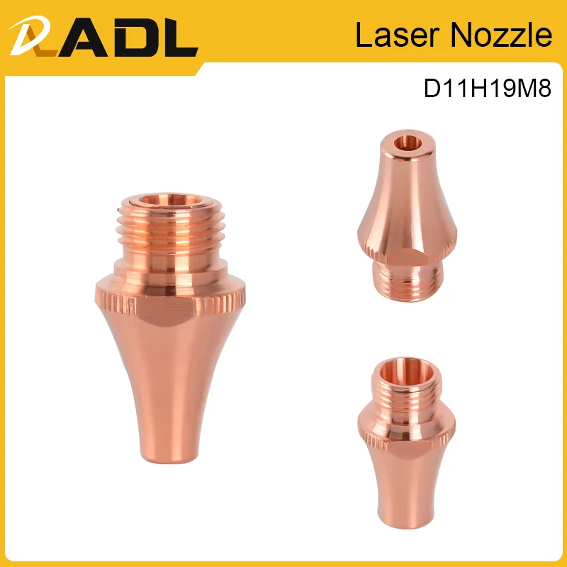 ADL 10pcs/lot Single&Double Layer BOCI Laser Nozzle M8 H19 Fiber Laser Tube Machine Using 3D Cutting Cypcut High Power Source
