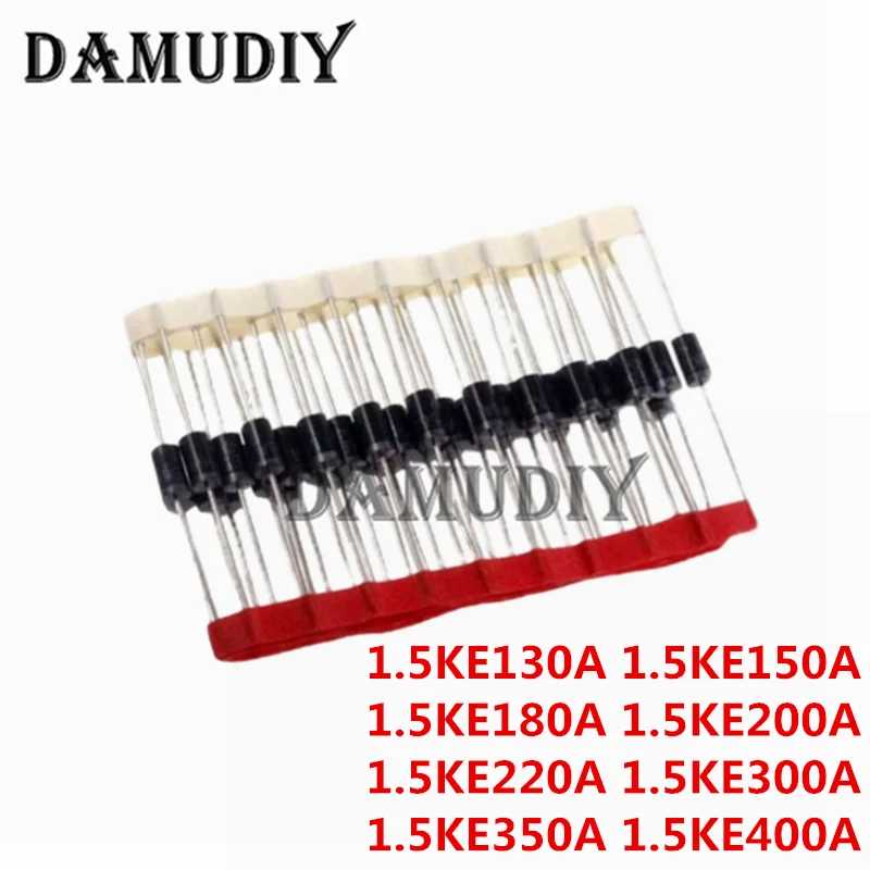 20pcs 1500W DO-201AD tvs diode 1.5KE130A 1.5KE150A 1.5KE180A 1.5KE200A 1.5KE220A 1.5KE300A 1.5KE350A 1.5KE400A