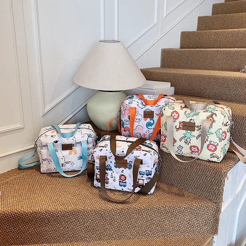 

2025 New Cute Cartoon Small Square Bag - Mommy Multifunctional Tote, Crossbody/Shoulder/Handheld, Lunch Box Bag for Daily Use