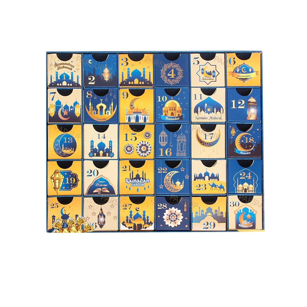 Customization.Luxury Advent Calendar Surprise Mystery Gift Box Muslim Cosmetic Makeup Ramadan Advent Calender 30 Days Advent Cal