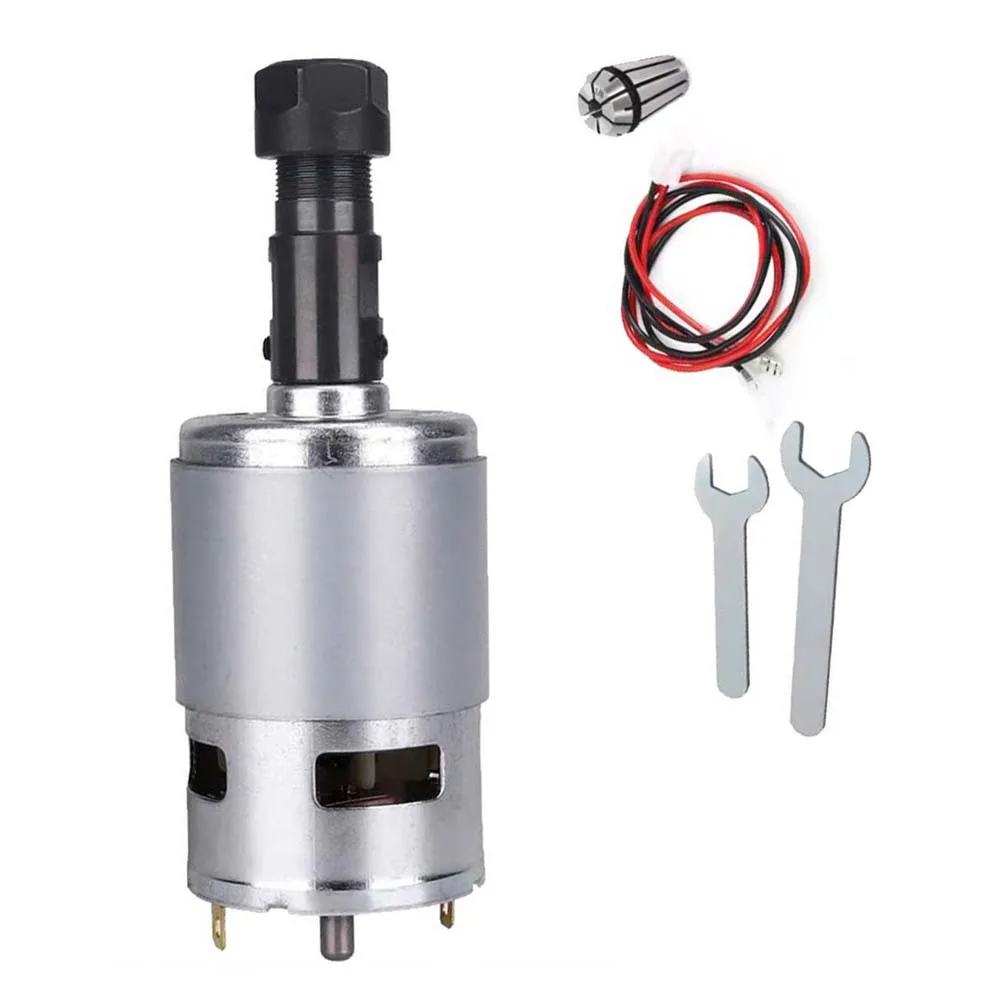 High Torque Spindle Motor High Torque 775 Motor CNC 775 Spindle Motor Alloy Construction Body 5mm Shaft Diameter