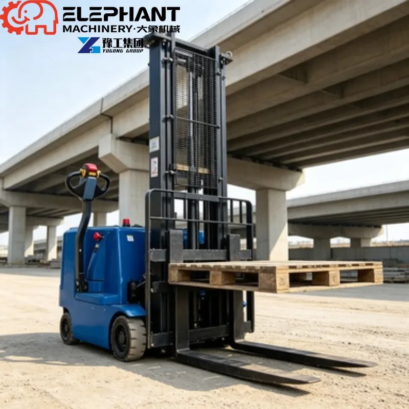 Walkie Electric Pallet Stacker Lifter, 1000kg 1.0ton With 1.6m to 3.5m Adjustable Lifting Height For Warehouse Pallet Stacking