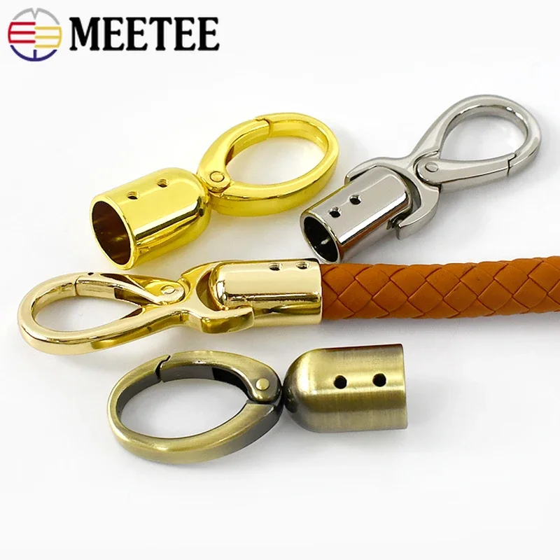 2/4/10Pcs 12/15mm Metal Bag Buckles for Straps Cord Lock Stopper Handbag Belt Hanger Connector Clasp Tassel Cap Clip Accessories