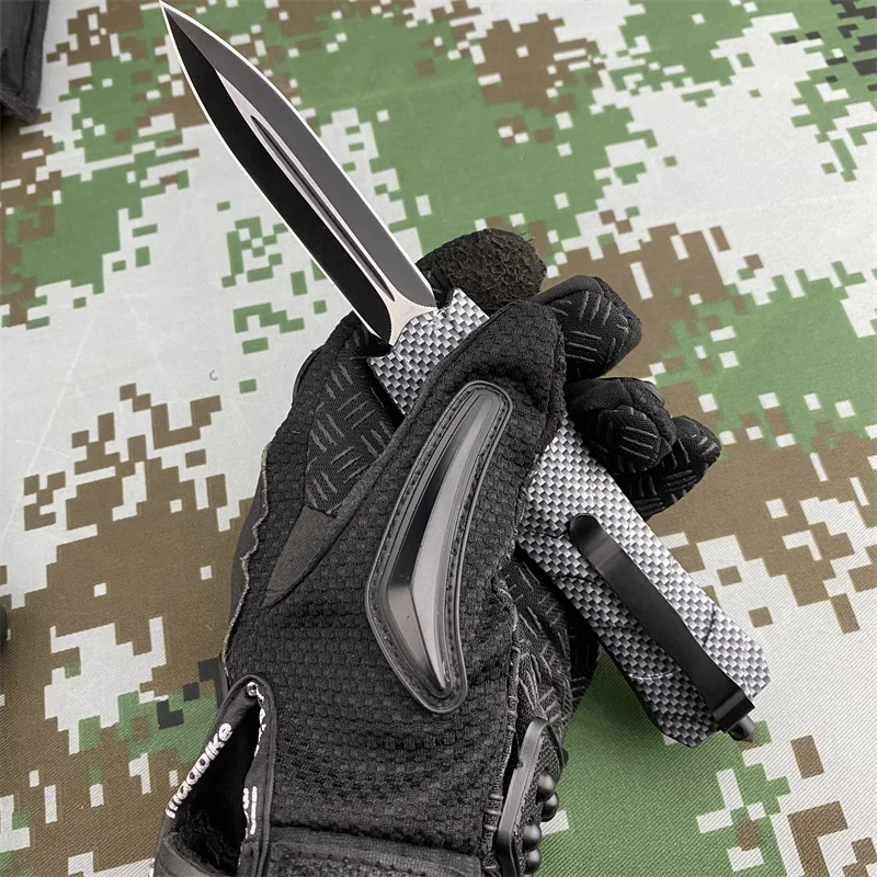 EDC Outdoor Pocket Folding Knife Camping Fishing Multifunctional Portable Survival EDC Hand Tool with Nylon Sheath Knife for Men