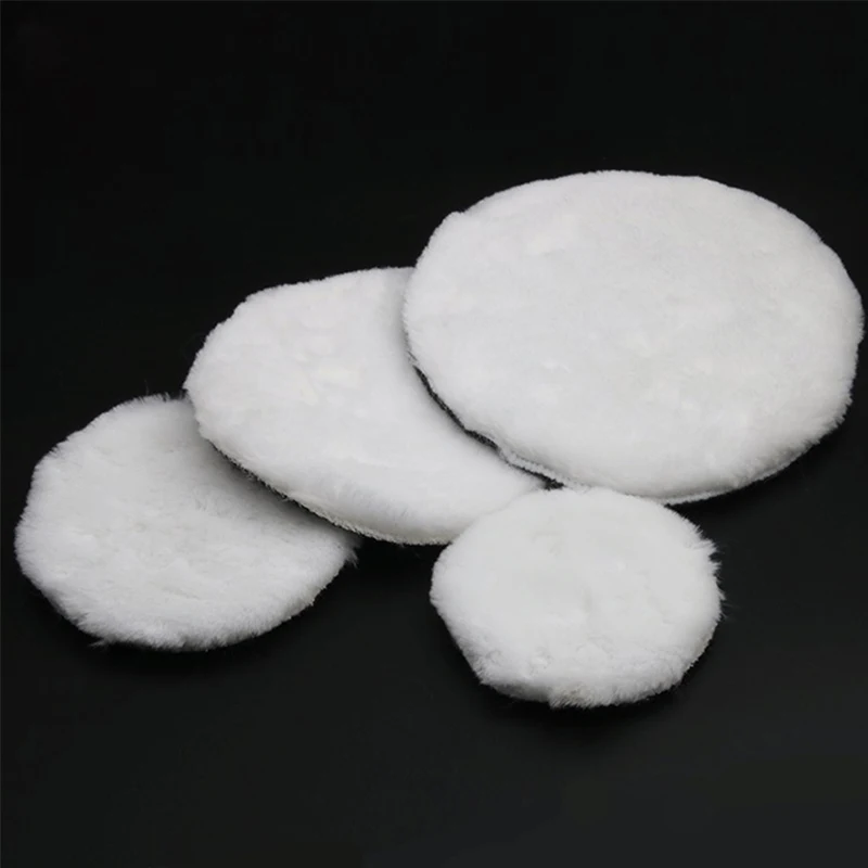 3/4/5/6/7 Inch 5/10Pcs Car Polish Pad Detailing Soft Imitated Wool Polishing Disc Car Waxing Polisher Auto Cleaning Care Tools