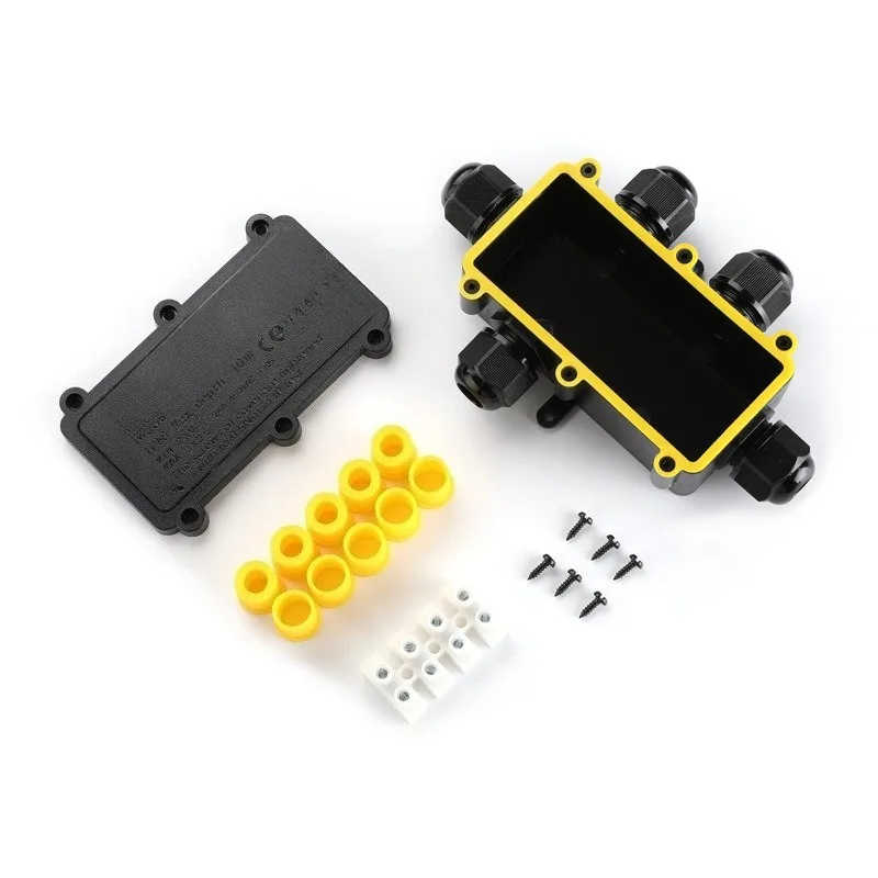 5-Way M20 Connector Plastic Waterproof Junction Box Ip68 Lighting Cable Terminal Box