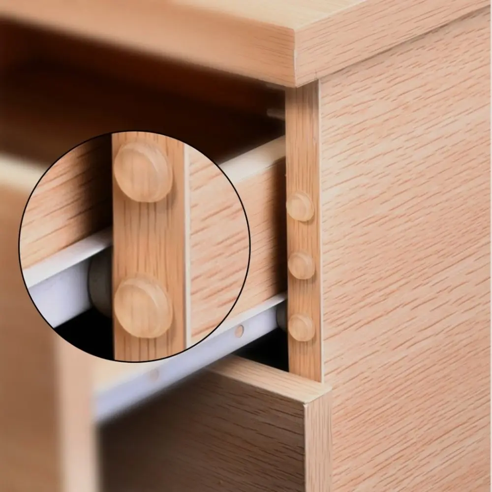100pcs Soft Silicone Rubber Silicone Furniture Pads Self Adhesive Anti Slip Bumpers Cabinet Bumpers Transparent Protective Pad