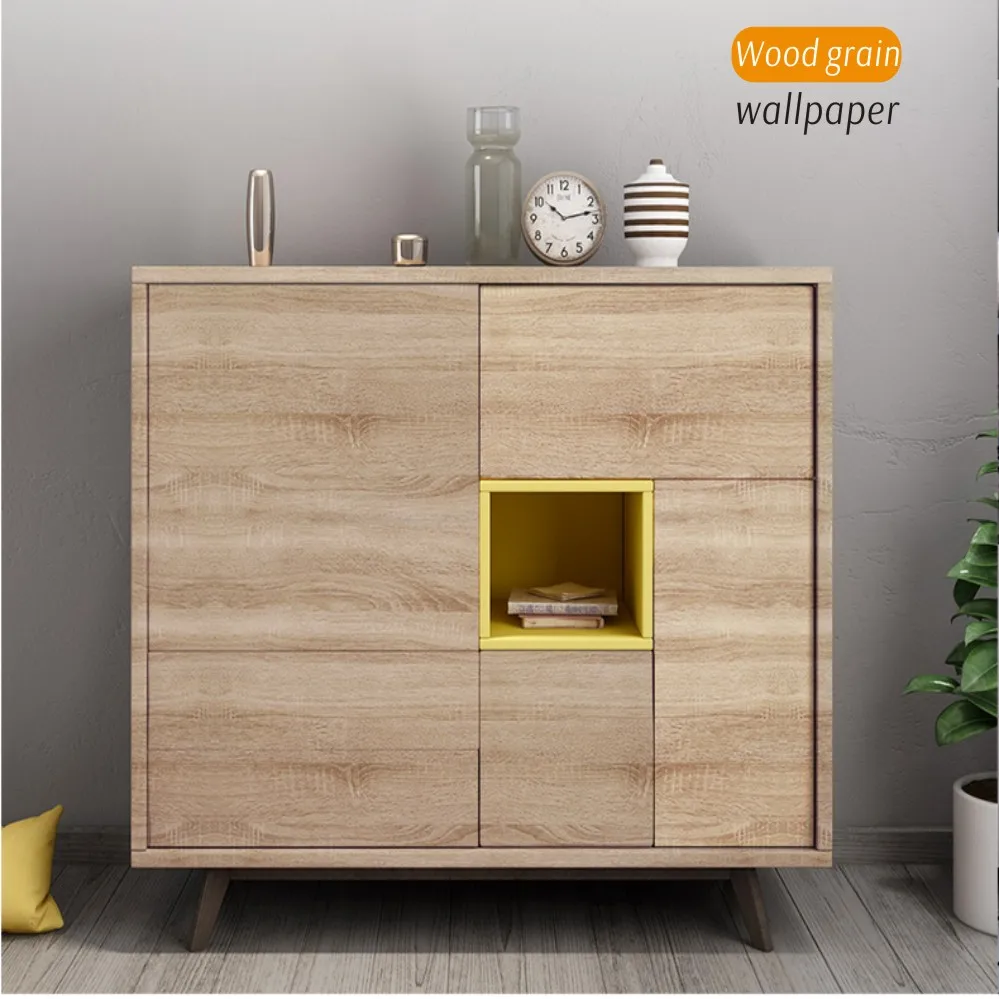 55cm Waterproof Wood Grain 3D Vinyl Stickers Self Adhesive PVC Wallpaper for Wardrobe Cupboard Table Closet Furniture Home Decor