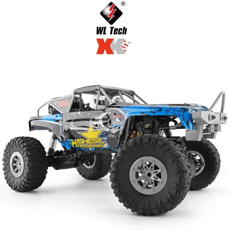 

1:10 Wltoys 104310 Электрический полноприводный автомобиль для скалолазания с двойной осью, подвесная модель игрушечного внедорожника с двойной прямой осью