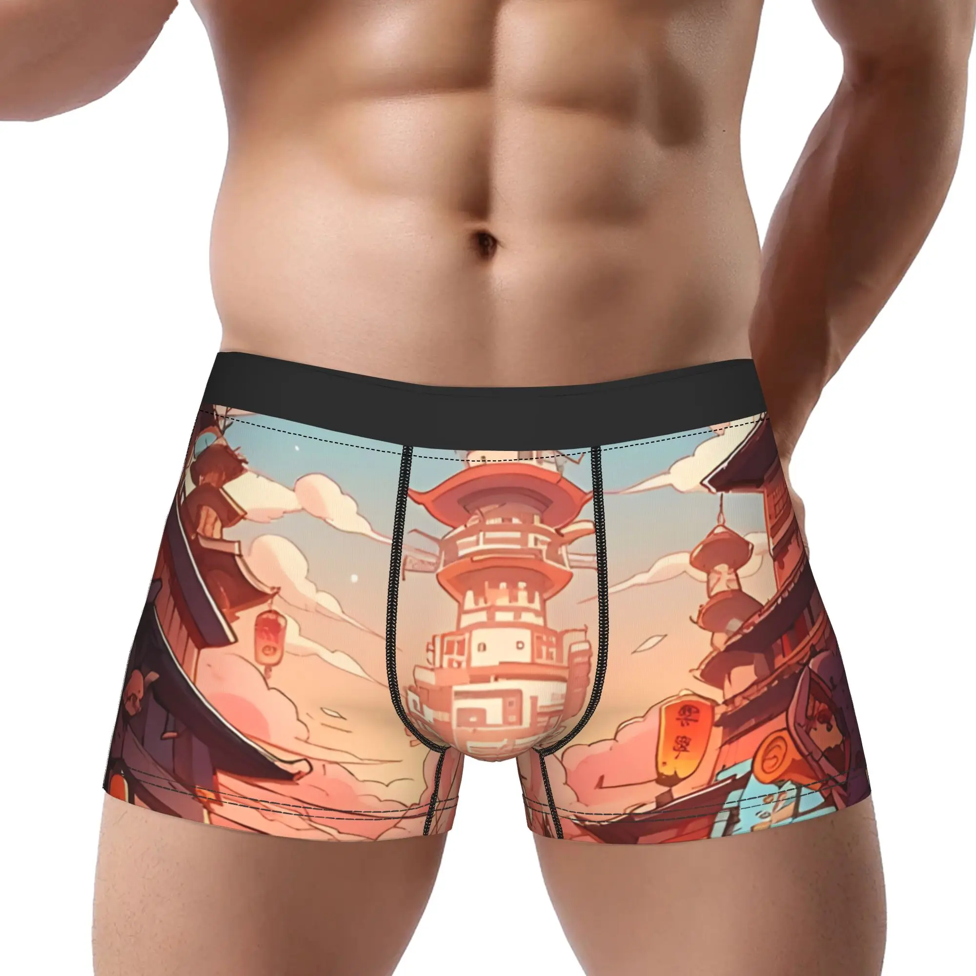 Streetwear Spring Underpants Homme Panties Man Underwear Totem Comfortable Shorts Boxer Briefs