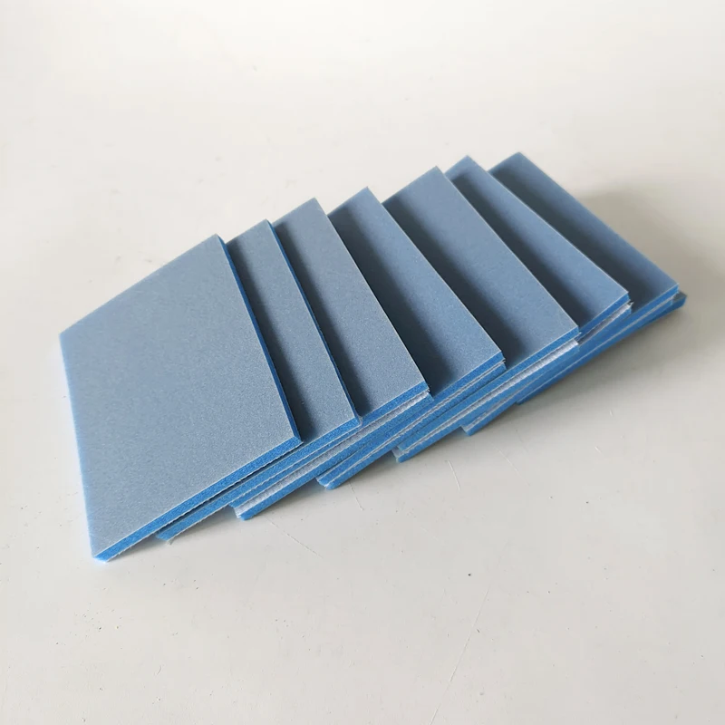 

Blue Rectangular Flocking Sponge Sandpaper 75MM*100MM Dry Grinder Sandpaper Car Paint Polishing