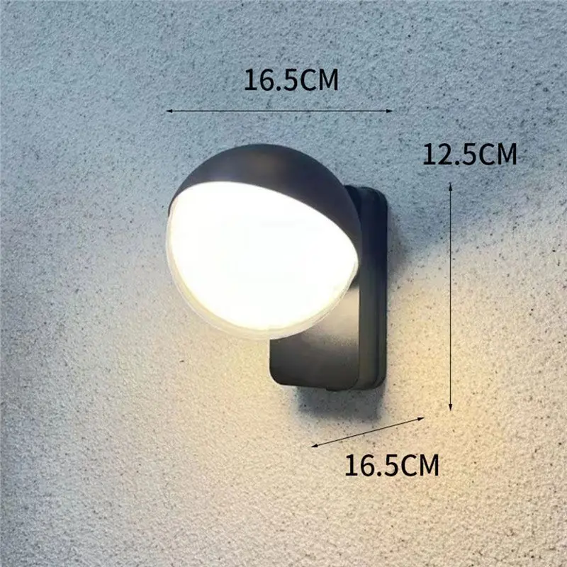 SEWS-جدار مصباح الألومنيوم مقاوم للماء الدورية مضيئة جسم الإنسان التعريفي لغرفة نوم شرفة أسلوب بسيط