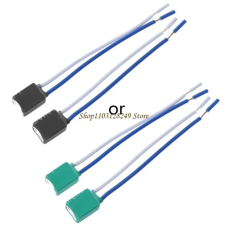 N5KD 2Pcs H7 Ceramic Wire Connector Pigtail for LED Headlight Socket Wiring Harness