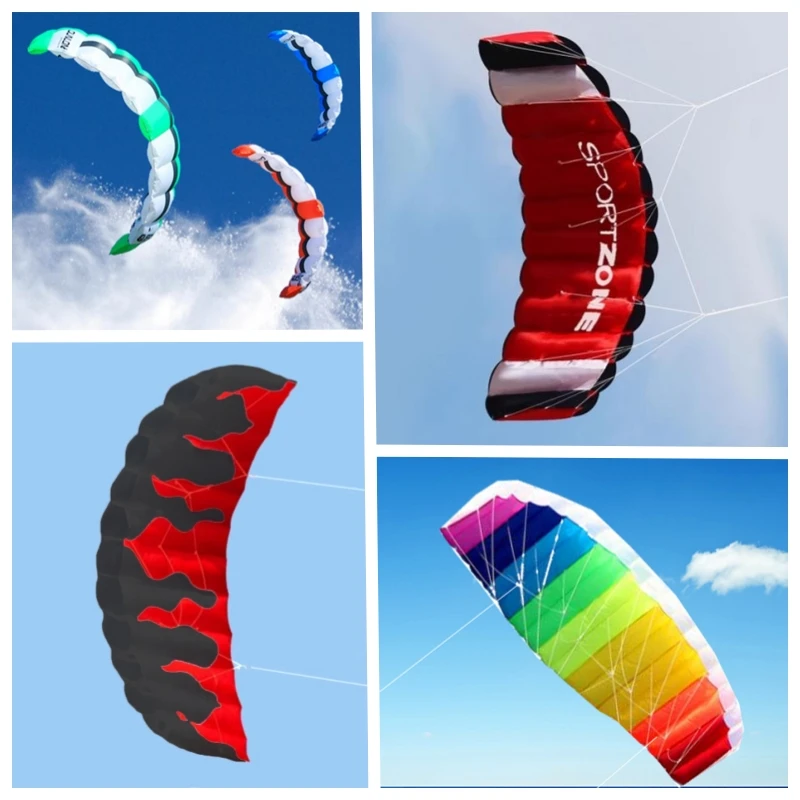 새로운 파라포일 카이트 서핑 듀얼 라인 파워 카이트 성인용 스턴트 카이트 낙하산 스포츠 비치 카이트 전문 카이트 시리즈 공장