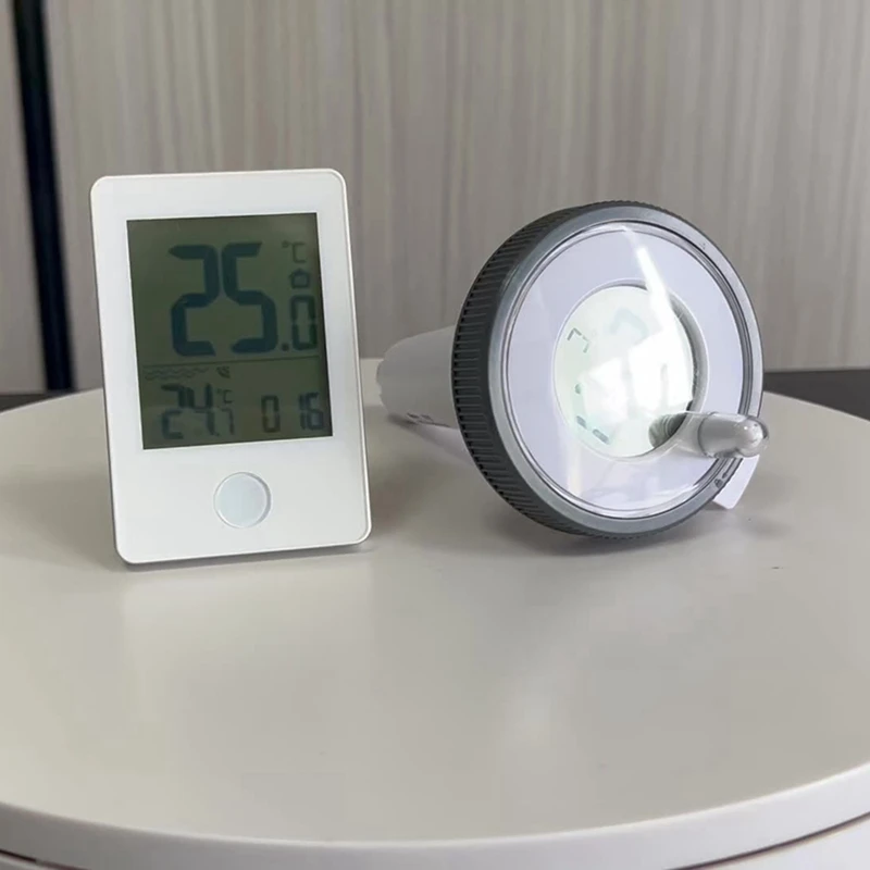 Miernik temperatury wody Wewnętrzny i zewnętrzny pływający termometr basenowy do stawu rybnego w basenie