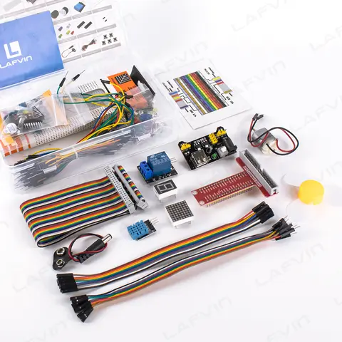 LAFVIN Basic Starter Kit for Raspberry Pi with Breadboard/Power Supply Module, Python C Java Scratch Programming Beginner Kit