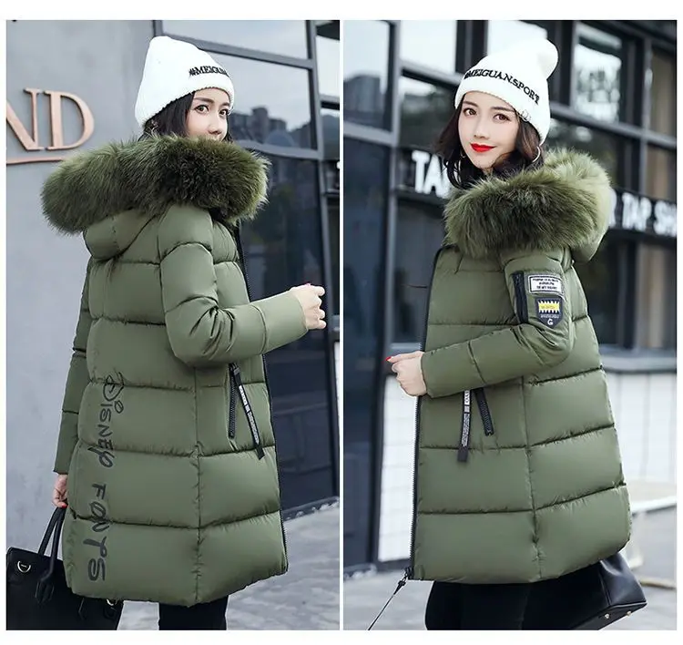 2023 new winter thickened warm parkas jacket women\'s western women\'s large medium and long down cotton jacket women clothing