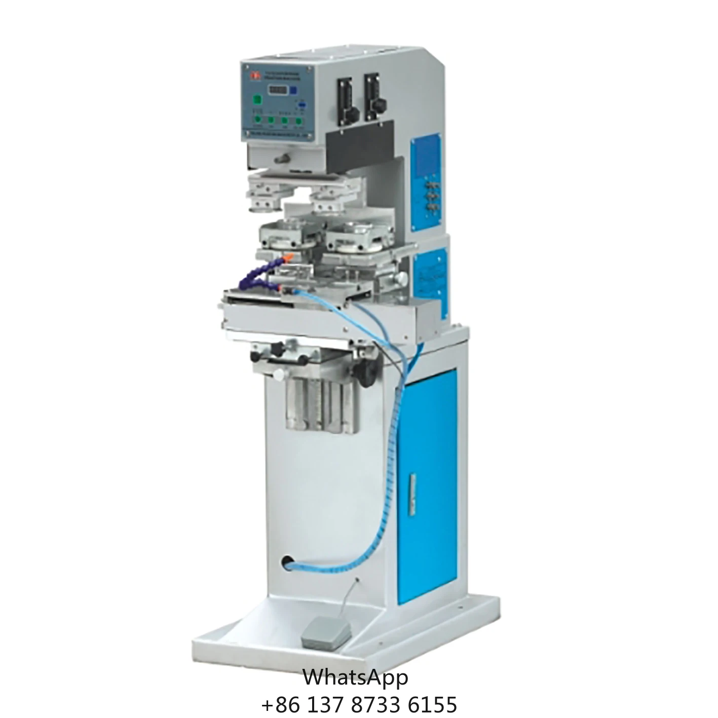 2 Color Closed Ink Cup Pad Printing Machine For Watch Dial Printing