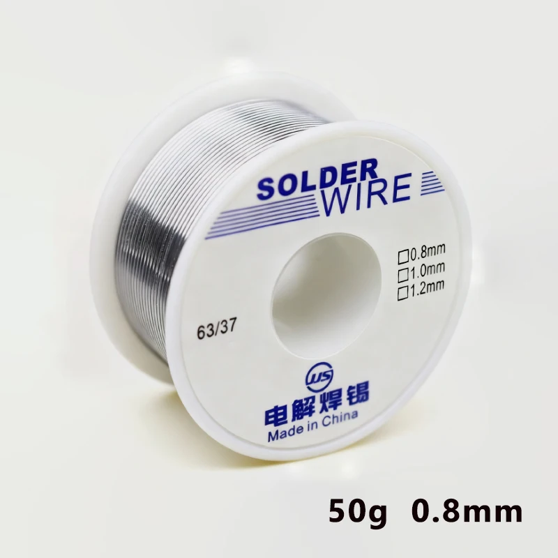 2mm CP-2015 Solder Wire 1.0/1.5m Clean Welding Point 50g 0.8mm 60% High-quality Welding Wire Coil For Electronic Maintenance