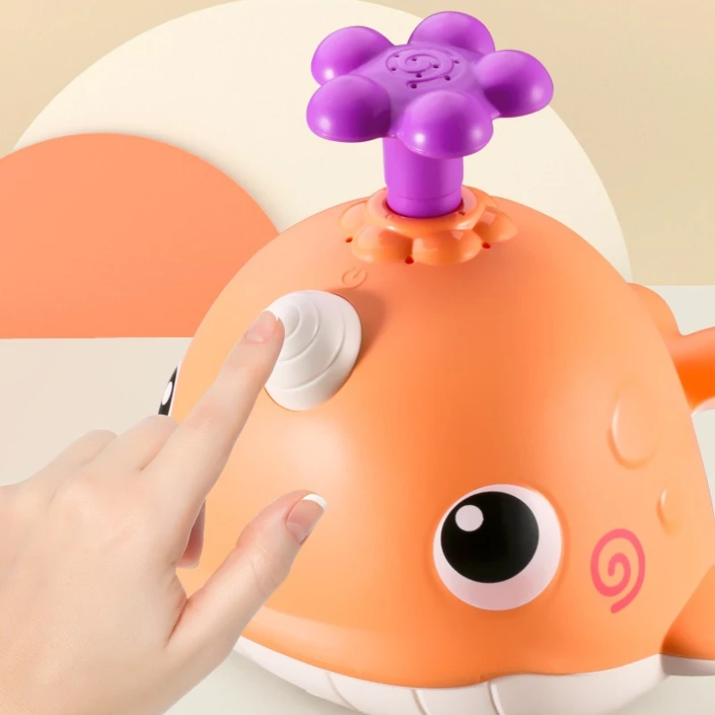 لعبة حمام كهربائية للأطفال مع عيون كبيرة لعبة حمام سباحة للأطفال متعددة الوظائف 4 في 1 لعب مائي عجيب #3