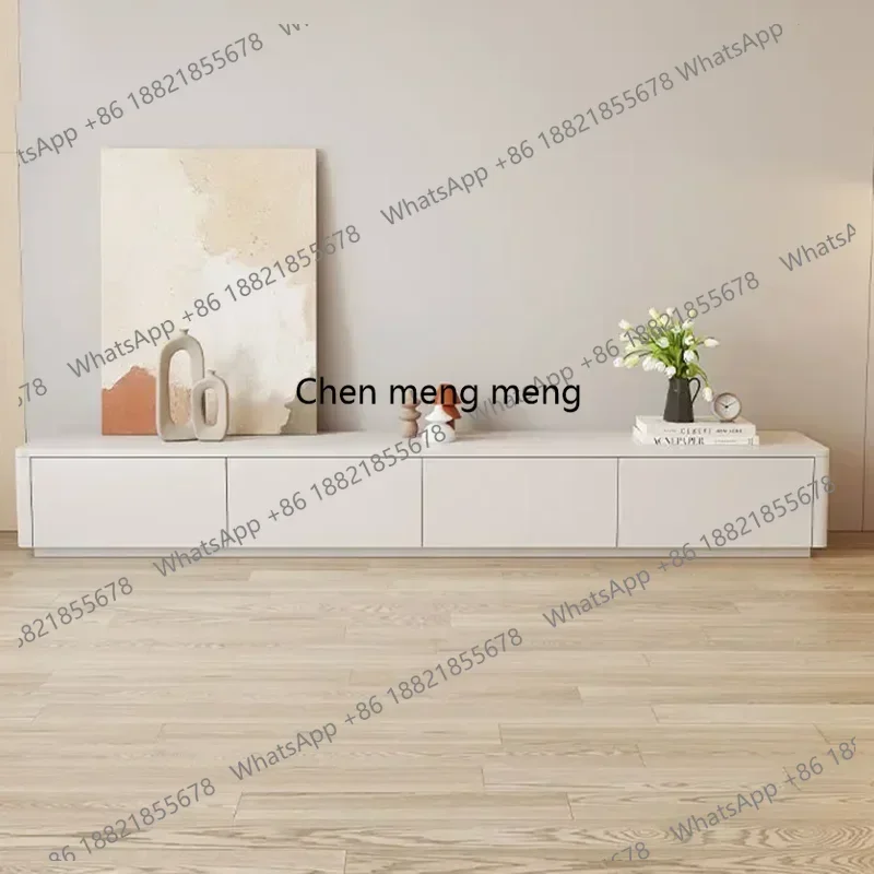 

Тумба под телевизор K153 в скандинавском стиле, белый консольный столик-витрина, органайзер в стиле середины века, тумба для ТВ, мебель для гостиной/двора