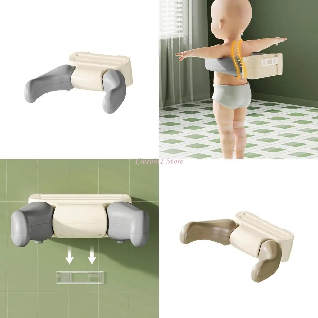 

Y1UB Infant Bathing Support Tower Adjustable Shower Stand for 6-36 Month Baby Anti Slip Design Compact Storage Shower Gift