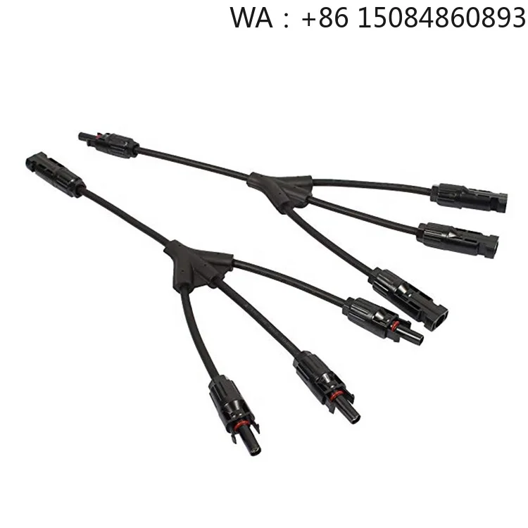 1000V 1-to-3 Three-Way Solar Panel Splitter Cable, Y-Branch Parallel Connector Pair, convenient combination for solar energy pan