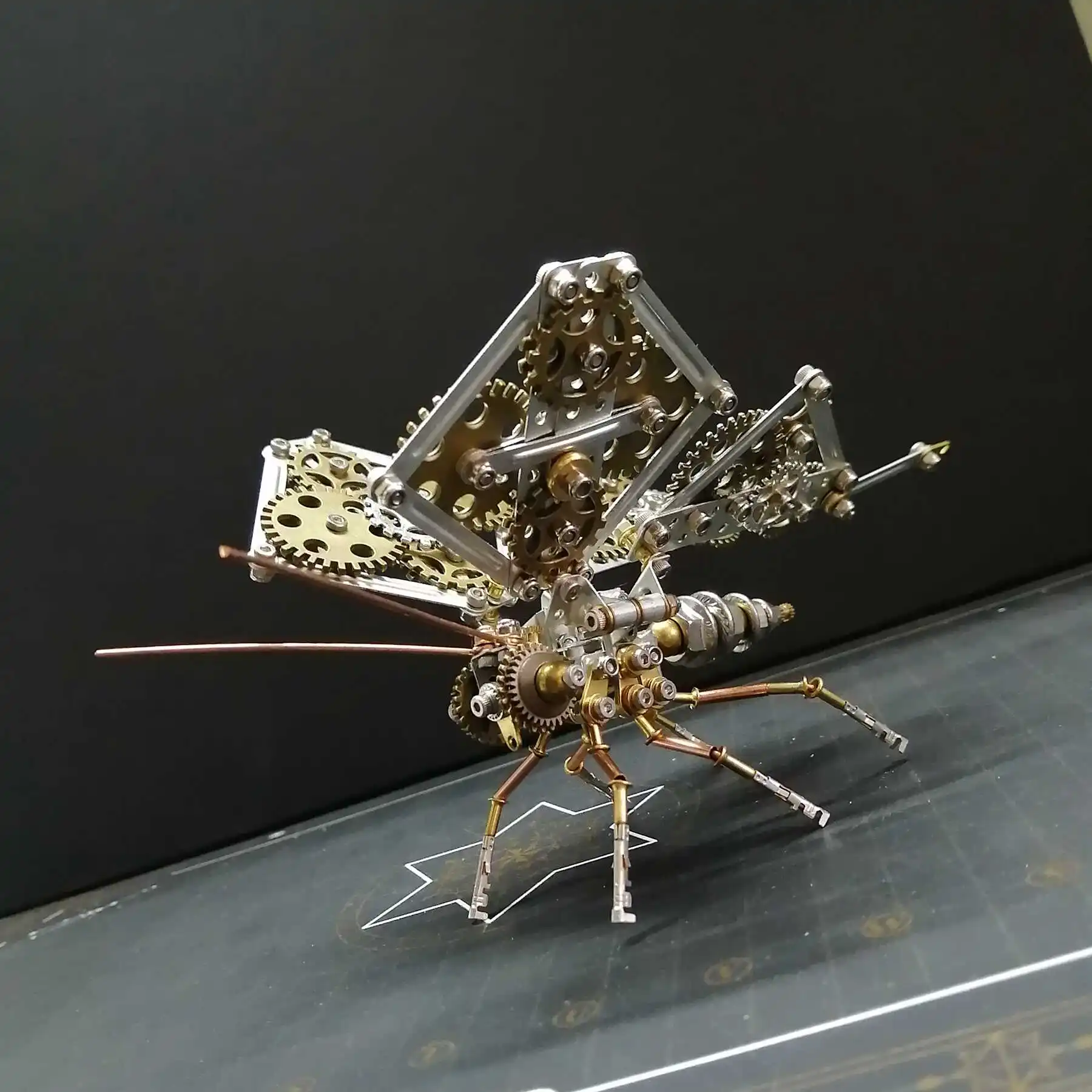 DIY Phoenix Butterfly Cyberpunk Mechanical Insects Metal Assembly Model Kit 3D Puzzle Handmade Toys for Adults Kids Gift