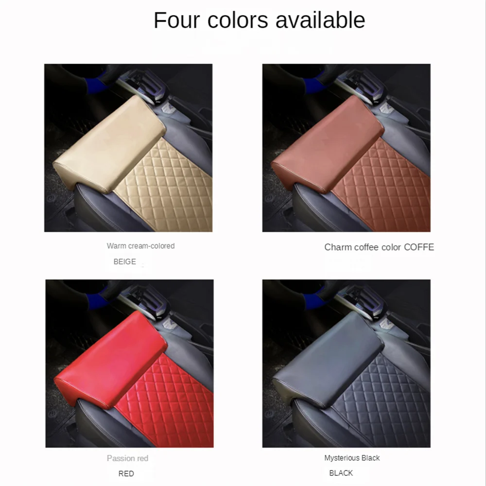 Car for Seat Extender Cushion Leg Support Pillow Memory Foam Knee Pad for Long Distance Driving Chair PU Leather Knee Pads