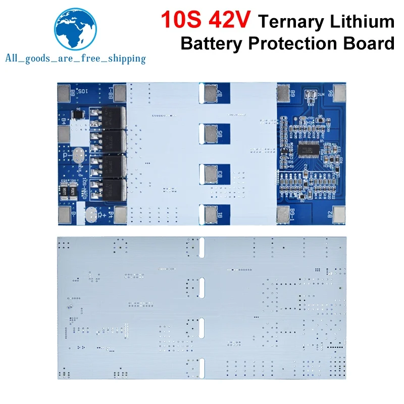 10S 42V 15A BMS Ternary Lithium 18650 Battery Protection Board For Segway Battery Charging Board With Temperature Protection