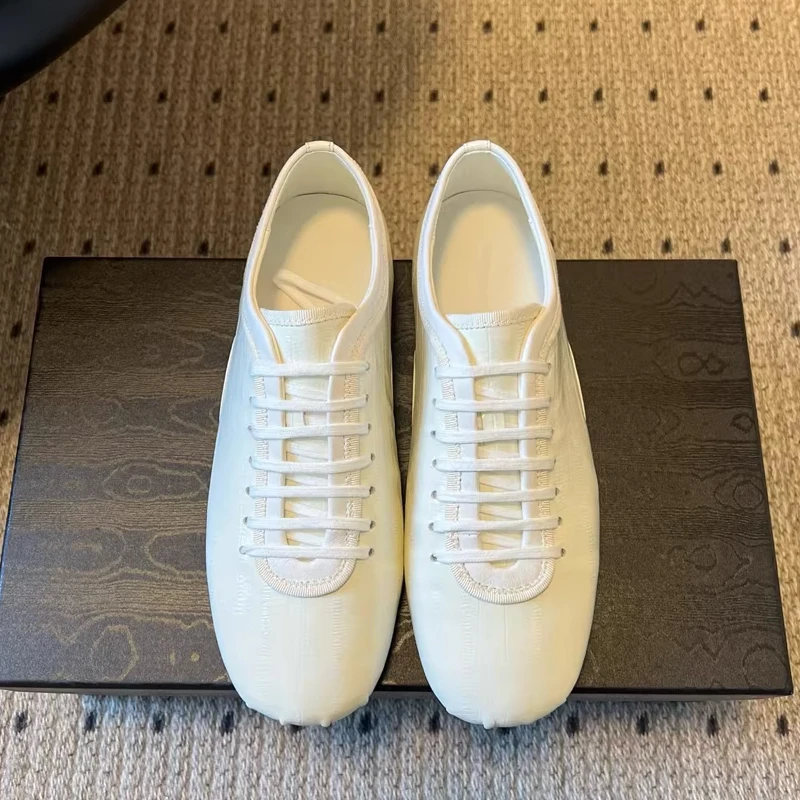 Women's Real Leather Ballet Flats - Round Toe Casual Shoes