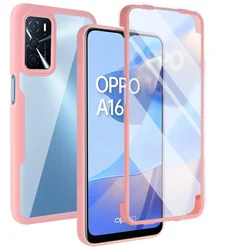 360 Full Screen Protection HD Transparency Phone Cover Case For OPPO A79 A96 A95 A94 A36 A76 A92 A93 A54 A77 Find X5 Pro 5G 4G